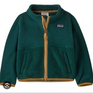 Patagonia Cozy Fluff Fleece Jacket Girls Boys Toddler Kids XS (5-6)